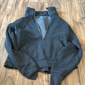 Danskin Gray Sherpa-Lined Zip Jacket